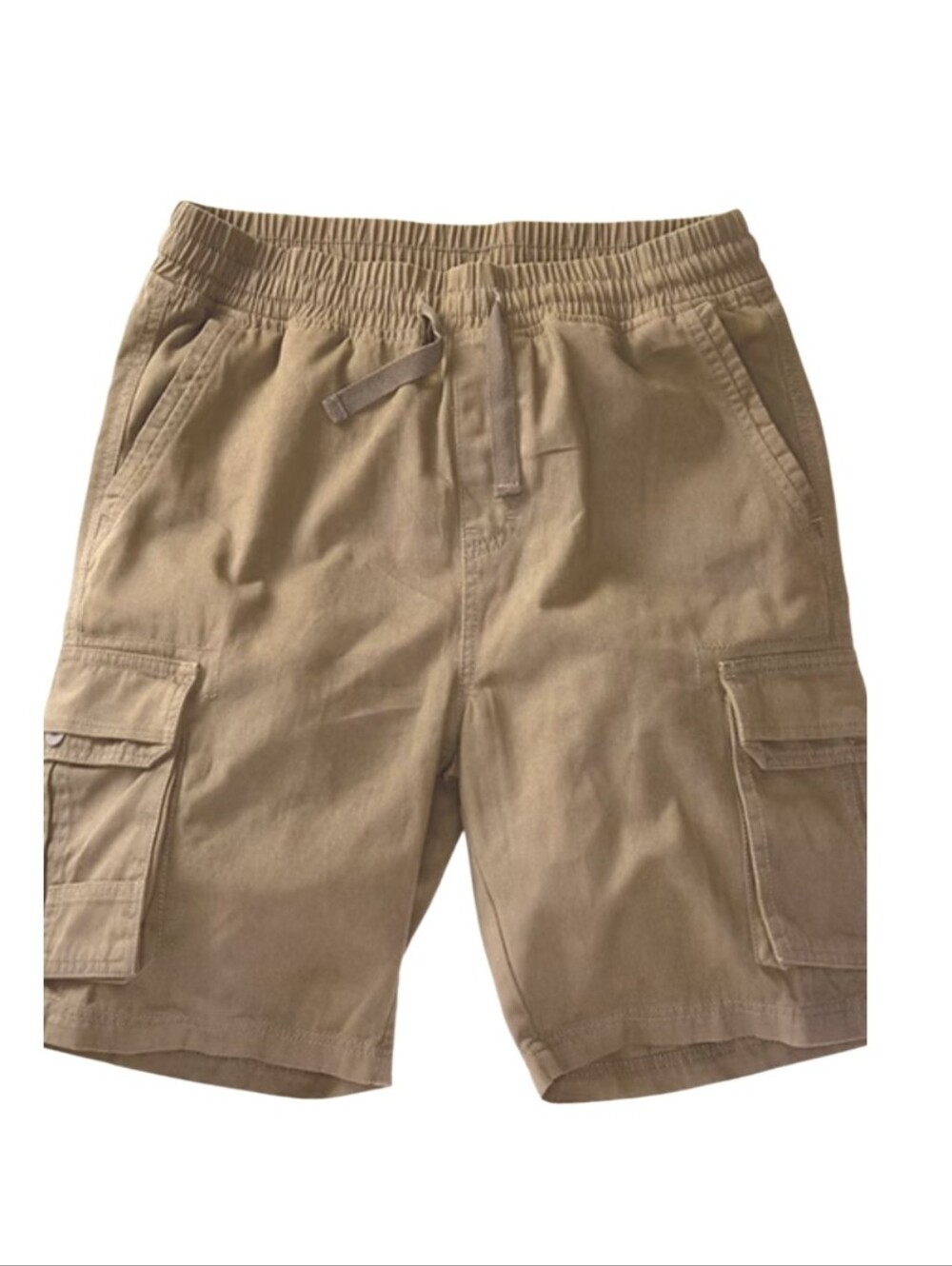 #A122 Place Kids Tan Cargo Shorts with Elastic Waist